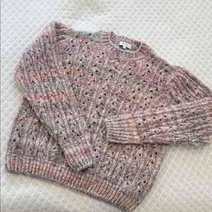 Bartolini Pink Multicolor Knit Sweater